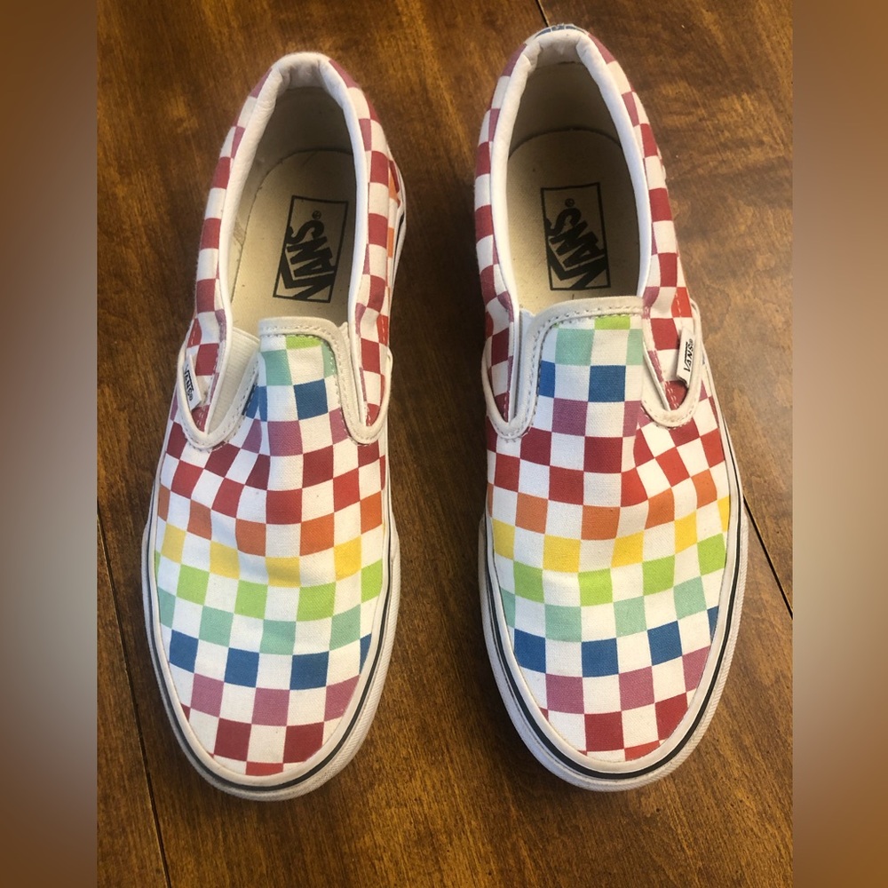 Vans Multi-Colored checked sneakers